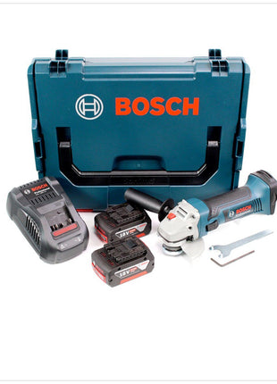 Bosch GWS 18 V-Li Professional 115 mm Akku Winkelschleifer in L-Boxx mit Einlage + Ladegerät GAL 1880 + 2 x GBA 6Ah Akku - Toolbrothers