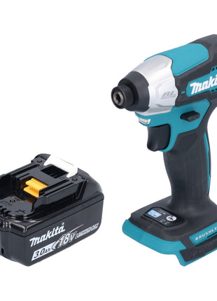 Makita DTD 157 F1 Akku Schlagschrauber 18 V 140 Nm 1/4" Brushless + 1x Akku 3,0 Ah - ohne Ladegerät