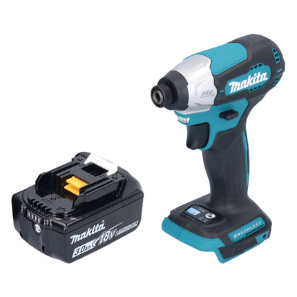 Makita DTD 157 F1 cordless impact wrench 18 V 140 Nm 1/4" brushless + 1x rechargeable battery 3.0 Ah - without charger