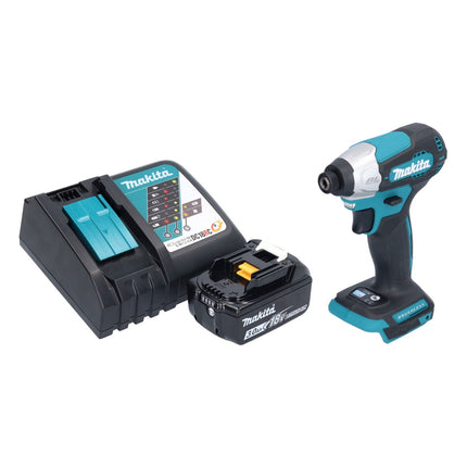 Avvitatore a impulsi a batteria Makita DTD 157 RF1 18 V 140 Nm 1/4" brushless + 1x batteria ricaricabile 3,0 Ah + caricabatterie