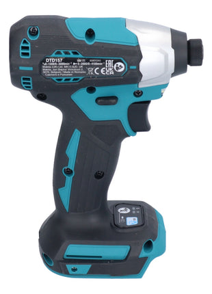 Makita DTD 157 RG Akku Schlagschrauber 18 V 140 Nm 1/4" Brushless + 2x Akku 6,0 Ah + Ladegerät