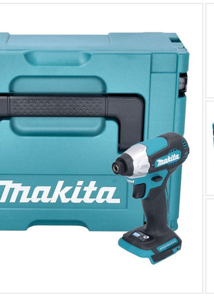 Makita DTD 157 ZJ clé à chocs sans fil 18 V 140 Nm 1/4" brushless + Makpac - sans batterie, sans chargeur