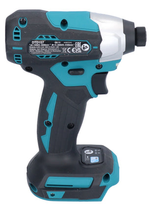 Makita DTD 157 ZJ clé à chocs sans fil 18 V 140 Nm 1/4" brushless + Makpac - sans batterie, sans chargeur