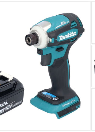 Makita DTD 172 M1 clé à chocs sans fil 18 V 180 Nm 1/4" brushless + 1x batterie 4,0 Ah - sans chargeur