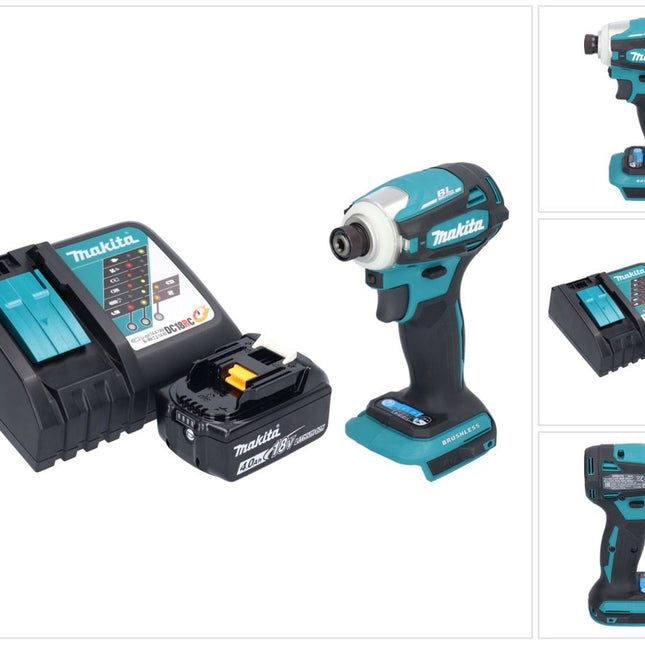 Avvitatore a impulsi a batteria Makita DTD 172 RM1 18 V 180 Nm 1/4" brushless + 1x batteria ricaricabile 4,0 Ah + caricabatterie