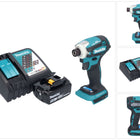 Makita DTD 172 RT1 Visseuse à choc sans fil 18 V 180 Nm 1/4'' Brushless + 1x batterie 5,0 Ah + chargeur