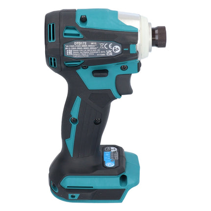Llave de impacto sin cable Makita DTD 172 RT 18 V 180 Nm 1/4" sin escobillas + 2x batería recargable 5,0 Ah + cargador