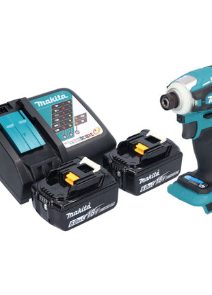 Makita DTD 172 RG Akku Schlagschrauber 18 V 180 Nm 1/4" Brushless + 2x Akku 6,0 Ah + Ladegerät