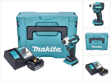 Makita DTD 172 RF1J Akku Schlagschrauber 18 V 180 Nm 1/4" Brushless + 1x Akku 3,0 Ah + Ladegerät + Makpac