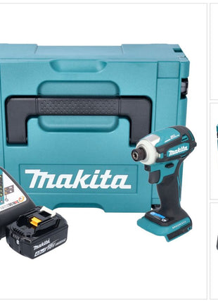 Makita DTD 172 RM1J Akku Schlagschrauber 18 V 180 Nm 1/4" Brushless + 1x Akku 4,0 Ah + Ladegerät + Makpac