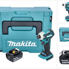 Makita DTD 172 T1J cordless impact wrench 18 V 180 Nm 1/4