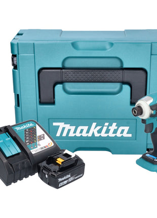 Makita DTD 172 RT1J Akku Schlagschrauber 18 V 180 Nm 1/4" Brushless + 1x Akku 5,0 Ah + Ladegerät + Makpac