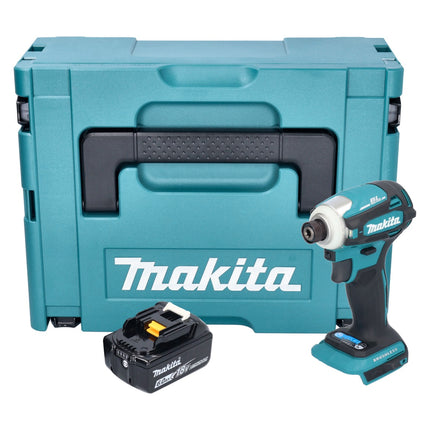 Makita DTD 172 G1J Akku Schlagschrauber 18 V 180 Nm 1/4" Brushless + 1x Akku 6,0 Ah + Makpac - ohne Ladegerät