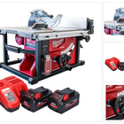 Milwaukee M18 FTS210-802B Scie circulaire sur table sans fil 18 V 210 mm Brushless + 2x batterie 8,0 Ah + kit chargeur
