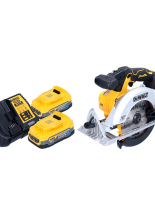 Sierra circular a batería DeWalt DCS 565 E2 18 V 165 mm sin escobillas + 2x batería Powerstack 1,7 Ah + cargador