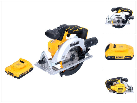 Sierra circular a batería DeWalt DCS 565 N 18 V 165 mm sin escobillas + 1x batería 2,0 Ah - sin cargador