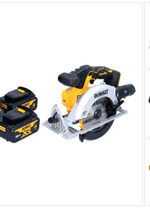 Akumulatorowa pilarka tarczowa DeWalt DCS 565 M2 18 V 165 mm bezszczotkowa + 2x akumulator 4,0 Ah + ładowarka