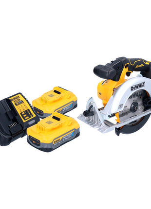 DeWalt DCS 565 H2 Akku Handkreissäge 18 V 165 mm Brushless + 2x Powerstack Akku 5,0 Ah + Ladegerät