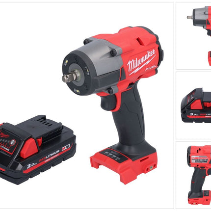 Milwaukee M18 FMTIW2F38-301 Avvitatore a impulsi a batteria 18 V 745 Nm 3/8" brushless + 1x batteria ricaricabile 3,0 Ah - senza caricabatterie