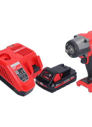 Milwaukee M18 FMTIW2F38-301 Avvitatore a impulsi a batteria 18 V 745 Nm 3/8" brushless + 1x batteria ricaricabile 3,0 Ah + caricatore