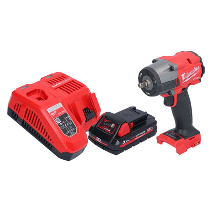 Milwaukee M18 FMTIW2F38-301 Llave de impacto sin cable 18 V 745 Nm 3/8" sin escobillas + 1x batería recargable 3.0 Ah + cargador