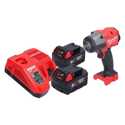 Milwaukee M18 FMTIW2F38-502 Akku Schlagschrauber 18 V 745 Nm 3/8" Brushless + 2x Akku 5,0 Ah + Ladegerät