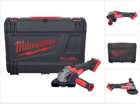 Amoladora angular a batería Milwaukee M18 FSAG115X-0X 18 V 115 mm sin escobillas + caja HD - sin batería, sin cargador