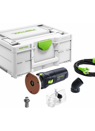 Fresadora de cantos Festool OFK 500 Q-Plus R3 450 W + fresa redondeadora 3 mm + Systainer (576225)