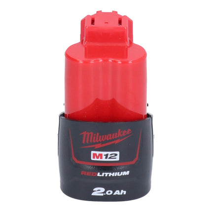 Taladro percutor inalámbrico Milwaukee M12 FPD2-201 12 V 45 Nm sin escobillas + 1x batería 2,0 Ah - sin cargador