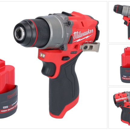 Taladro percutor inalámbrico Milwaukee M12 FPD2-251 12 V 45 Nm sin escobillas + 1x batería 2,5 Ah - sin cargador