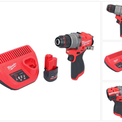 Milwaukee M12 FPD2-251 Akku Schlagbohrschrauber 12 V 45 Nm Brushless + 1x Akku 2,5 Ah + Ladegerät