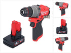 Milwaukee M12 FPD2-401 akumulatorowa wiertarka udarowa 12 V 45 Nm bezszczotkowa + 1x akumulator 4,0 Ah - bez ładowarki