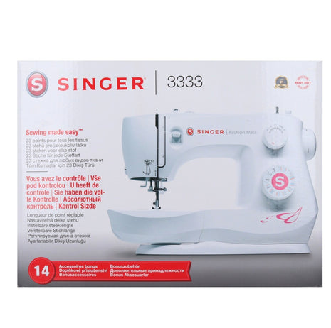 Máquina de coser Singer Fashion Mate 3333 60 vatios 23 programas de costura