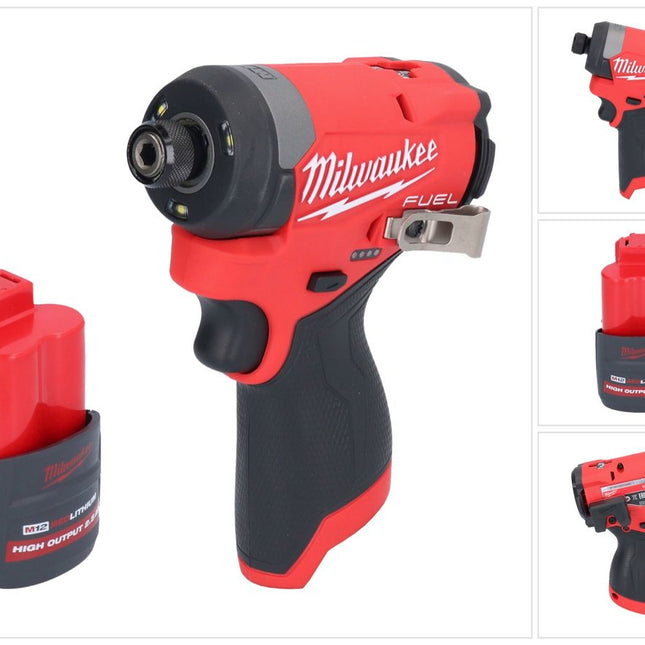 Milwaukee M12 FID2-251 Akku Schlagschrauber 12 V 170 Nm 1/4" Brushless + 1x Akku 2,5 Ah - ohne Ladegerät
