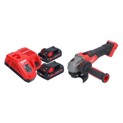 Milwaukee M18 FSAG115X-302 Cordless angle grinder 18 V 115 mm brushless + 2x rechargeable battery 3.0 Ah + charger