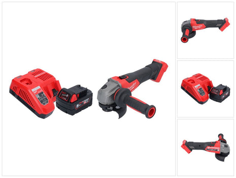 Meuleuse d'angle sur batterie Milwaukee M18 FSAG115X-501 18 V 115 mm sans balais + 1x batterie 5,0 Ah + chargeur