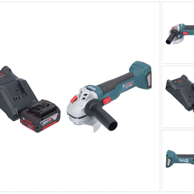 Bosch GWS 18V-10 Amoladora angular profesional sin cable 18 V 115 mm sin escobillas + 1x acumulador 4,0 Ah + cargador