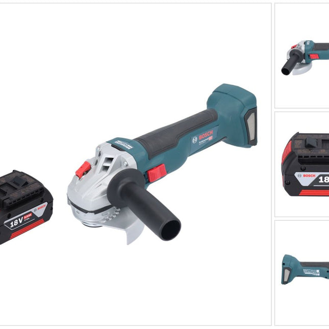 Bosch GWS 18V-10 Smerigliatrice angolare professionale a batteria 18 V 115 mm senza spazzole + 1x batteria ricaricabile 5,0 Ah - senza caricabatteria
