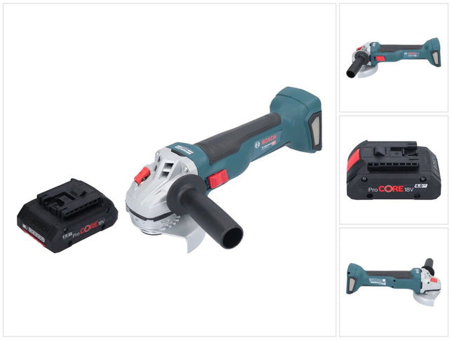 Bosch GWS 18V-10 Professional cordless angle grinder 18 V 115 mm brushless + 1x ProCORE rechargeable battery 4.0 Ah - without charger