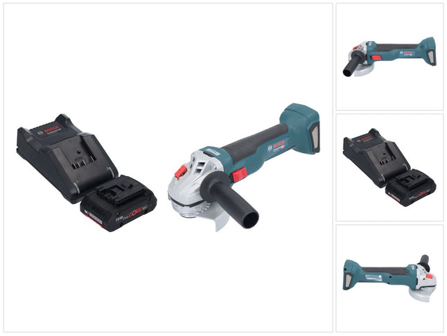 Bosch GWS 18V-10 Smerigliatrice angolare professionale a batteria 18 V 115 mm senza spazzole + 1x batteria ProCORE 4,0 Ah + caricatore