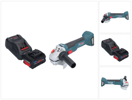 Bosch GWS 18V-10 Professional Akku Winkelschleifer 18 V 115 mm Brushless + 1x ProCORE Akku 8,0 Ah + Ladegerät