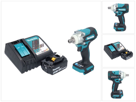 Makita DTW 301 RF1 Akku Schlagschrauber 18 V 330 Nm 1/2" Brushless + 1x Akku 3,0 Ah + Ladegerät