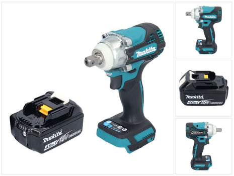 Makita DTW 301 M1 Clé à choc sans fil 18 V 330 Nm 1/2'' Brushless + 1x batterie 4,0 Ah - sans chargeur