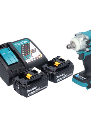 Makita DTW 301 RM Atornillador de impacto inalámbrico 18 V 330 Nm 1/2" sin escobillas + 2x batería 4,0 Ah + cargador