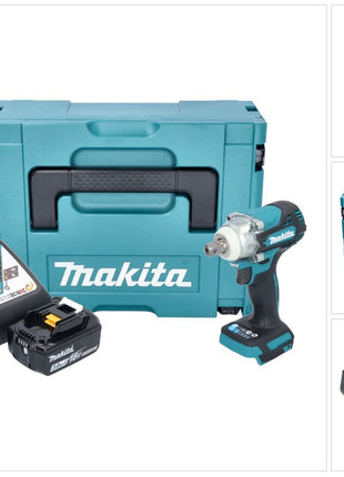 Makita DTW 301 RF1J Akku Schlagschrauber 18 V 330 Nm 1/2" Brushless + 1x Akku 3,0 Ah + Ladegerät + Makpac