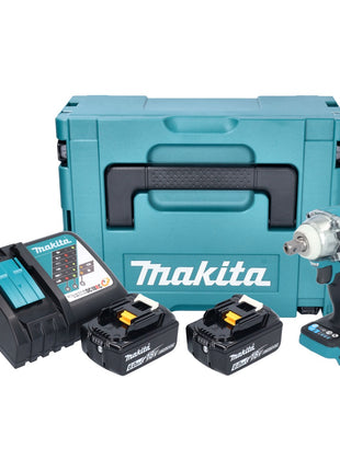 Makita DTW 301 RGJ Akku Schlagschrauber 18 V 330 Nm 1/2" Brushless + 2x Akku 6,0 Ah + Ladegerät + Makpac