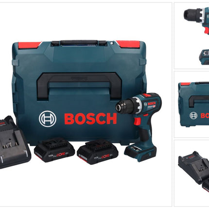 Bosch GSR 18V-90 C Professional cordless drill driver 18 V 64 Nm brushless ( 06019K6004 ) + 2x ProCORE rechargeable battery 4.0 Ah + charger + L-Boxx