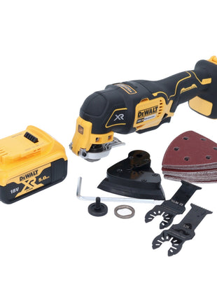 DeWalt DCS 355 N Akku Oszillierer Multitool 18 V Brushless + 1x Akku 5,0 Ah + 29 tlg. Zubehör - ohne Ladegerät - Toolbrothers