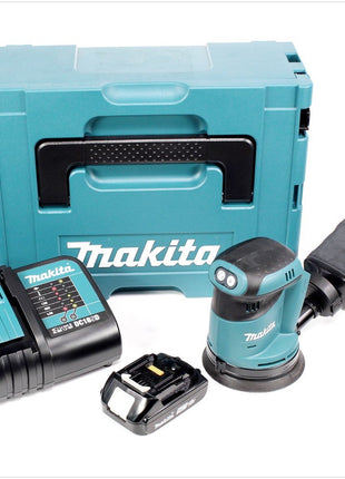 Makita DBO 180 SA1J Akku Exzenterschleifer 18 V 125 mm + 1x Akku 2,0 Ah + Ladegerät + Makpac - Toolbrothers