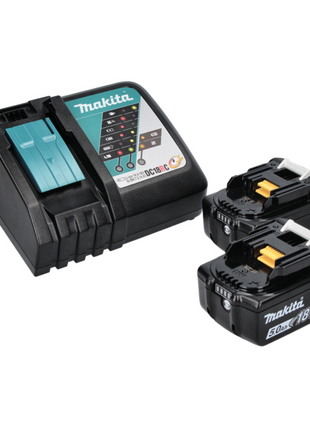 Makita DHP 458 RTJ Akku Schlagbohrschrauber 18 V 91 Nm + 2x Akku 5,0 Ah + Ladegerät + Makpac - Toolbrothers